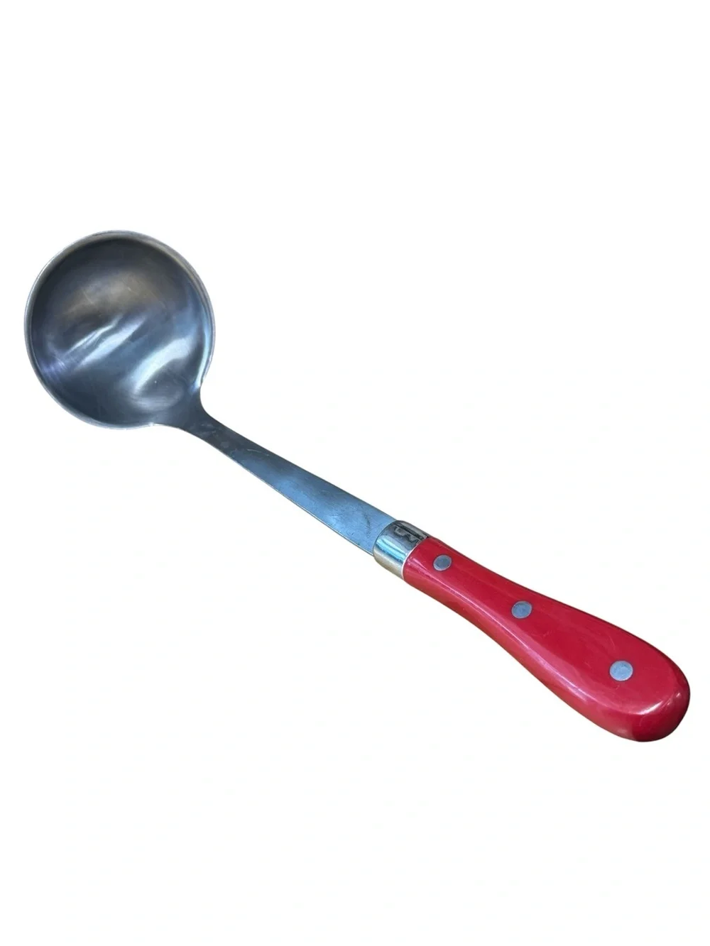 The Pioneer Woman Red & Stainless Melamine Ladle 13.5”x3.5